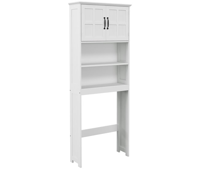 Armário sobre Sanita Madeira de Melamina e MDF kleankin Branco