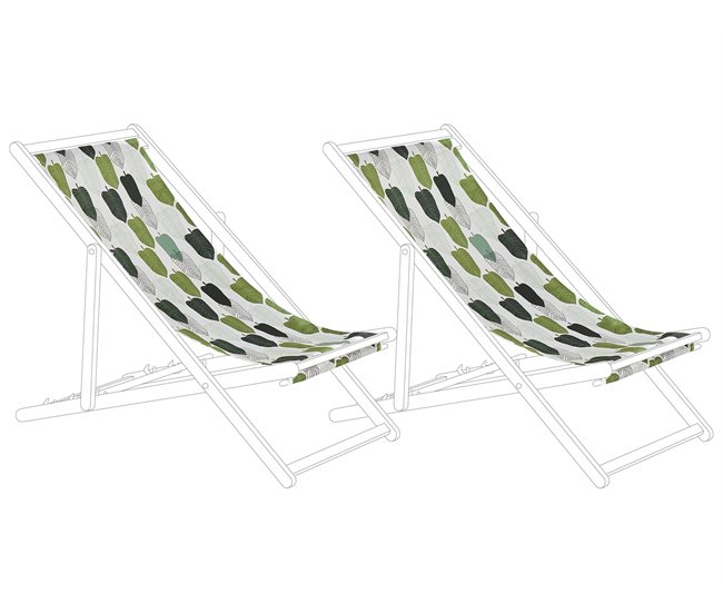 Beliani Cobertura para cadeira de jardim ANZIO/AVELLINO Verde