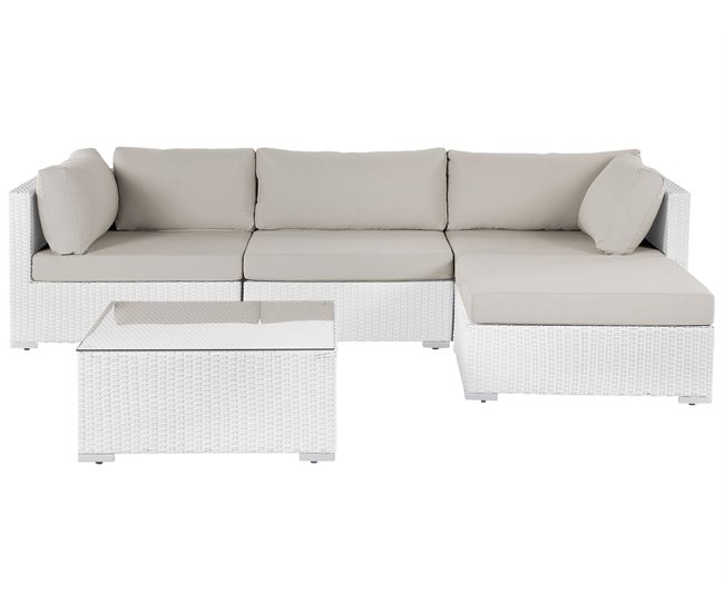Beliani Conjunto lounge SANO Areia