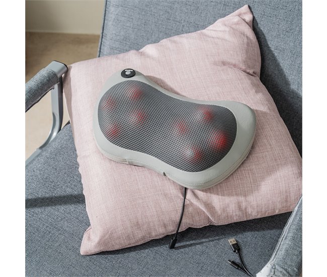 Massajador Shiatsu Compacto Recarregável Preto