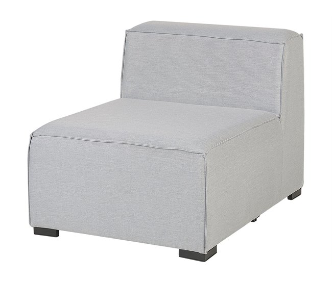 Beliani Conjunto lounge AREZZO Cinza Claro