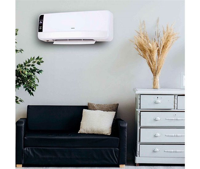Aquecedor de parede cerâmico Infiniton HCW-5207 - 2000W Branco/cinza
