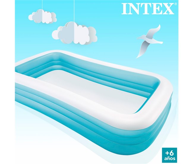 Piscina insuflável INTEX retangular 305x183x56 cm - 999 l. Azul