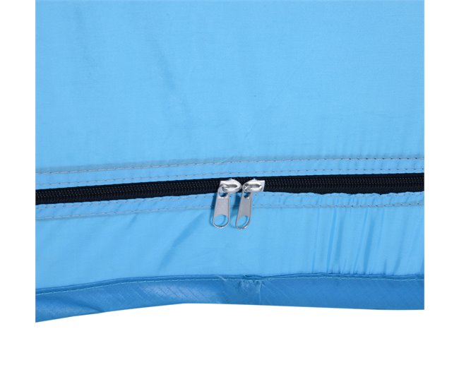 Barraca de banho Tecido de Poliéster 190T Outsunny Azul