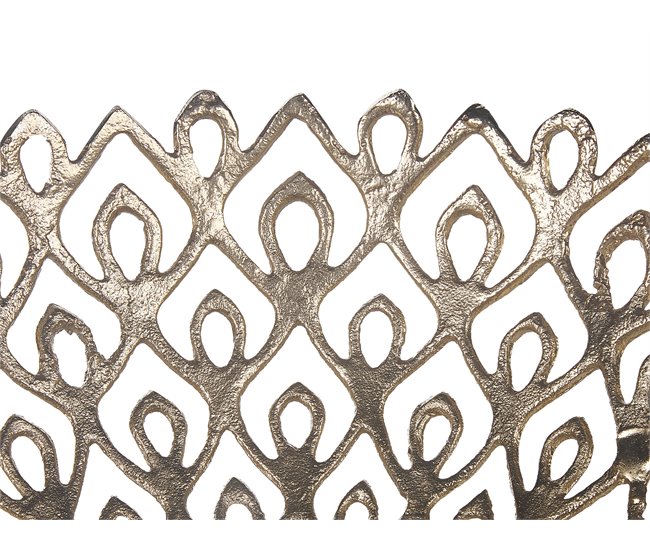 Beliani Cesto decorativo GROGOL Dourado