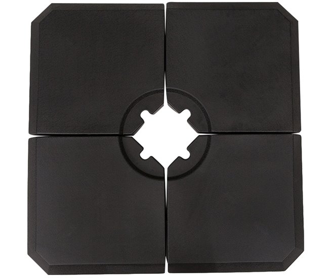 Base Chapéu de Sol HDPE Outsunny 100x100 Preto