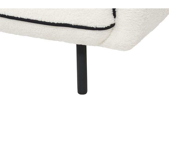 Beliani Sofá de 3 lugares Bouclé TONSBERG Branco