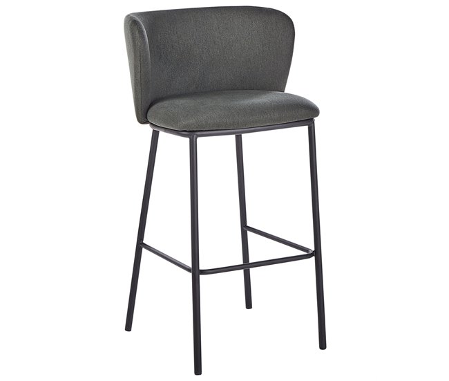 Beliani Silla de bar MINA Verde Escuro