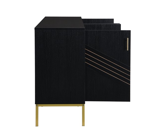 Aparadores 160 Preto/ Madeira