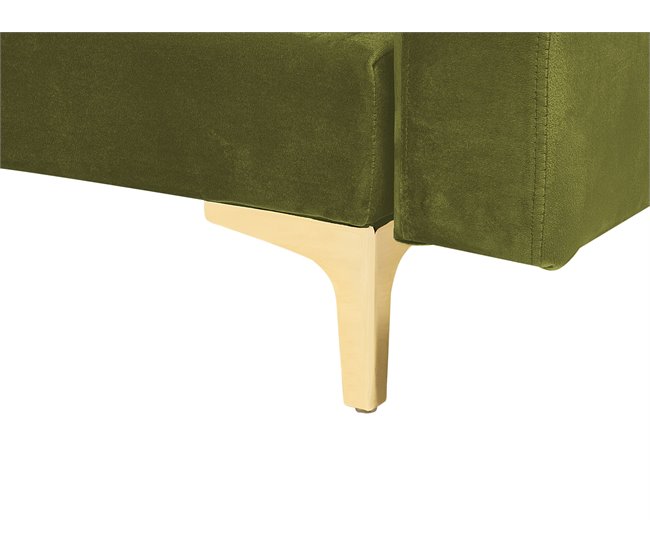 Beliani Sofá-cama Veludo ABERDEEN Verde