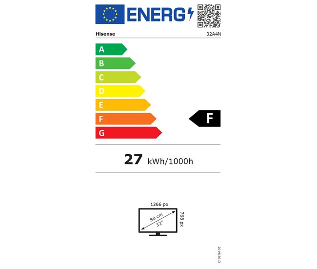 TV 32 polegadas HISENSE 32A4N Smart TV 4 HDMI4 2 USB Preto