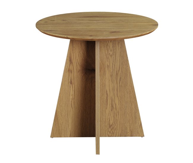 Mesa de centro fixa redonda LINA Carvalho