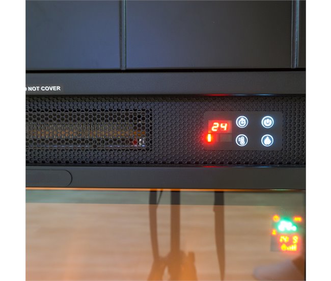 Lareira De Parede 1500w Fuego Roberta Turquesa
