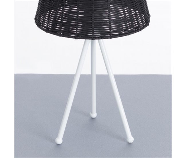 Candeeiro de mesa Yuan O91 Branco/ Preto