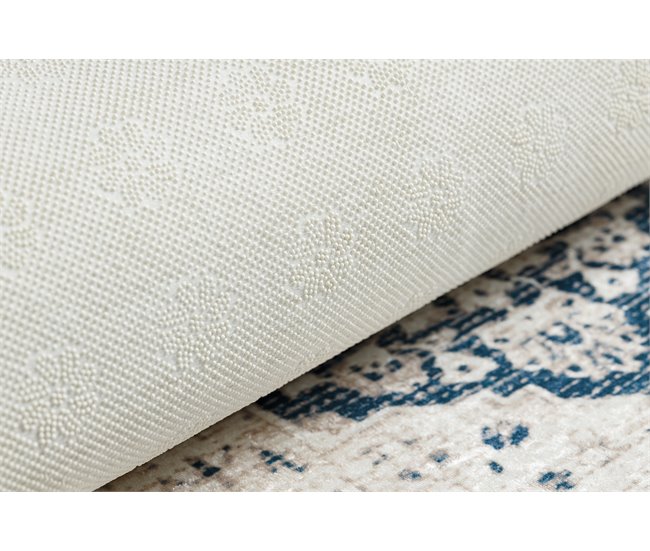 ANDRE 1819C Tapete Roseta vintage antiderrapante 160x220 Azul