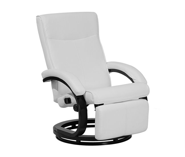 Beliani Sillón reclinable MIGHT Branco