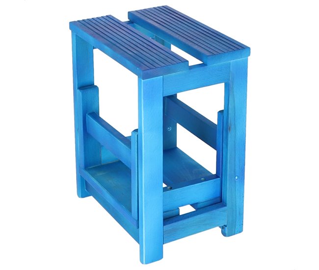 Banco em escada Azul