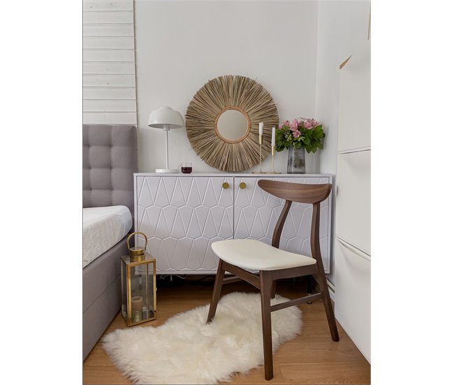 Beliani Candeeiro de mesa SENETTE Branco