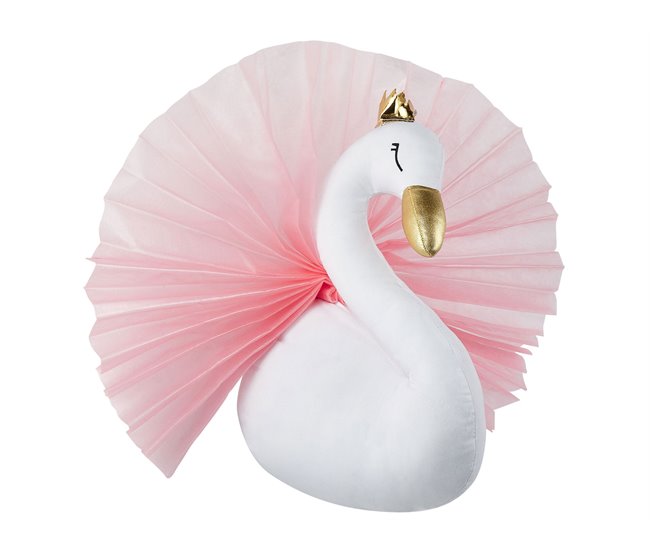 Beliani Decoração de parede ODETTA Branco/ Bege