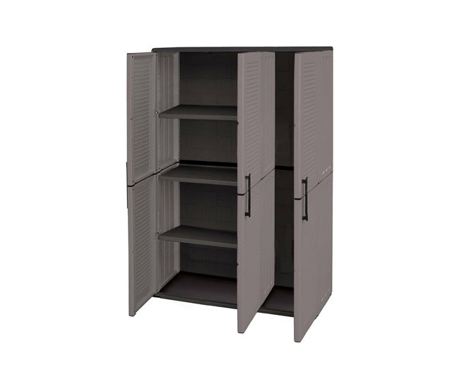 Armário de exterior em PVC Cinza