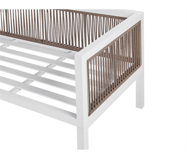 Beliani Conjunto de jardín BORELLO Branco