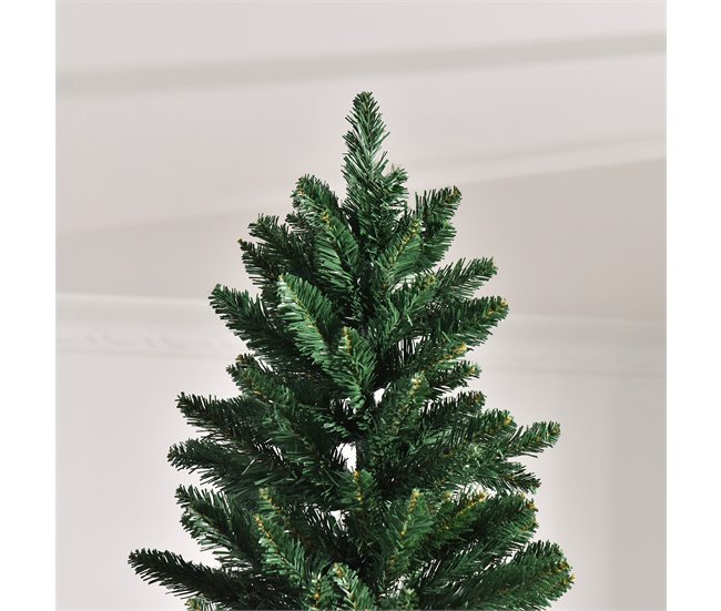 Árvore de Natal Artificial 240cm PVC, Aço HOMCOM, casa - natal Verde