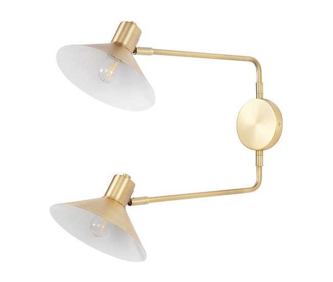 Beliani Candeeiro de parede KADASSA Dourado