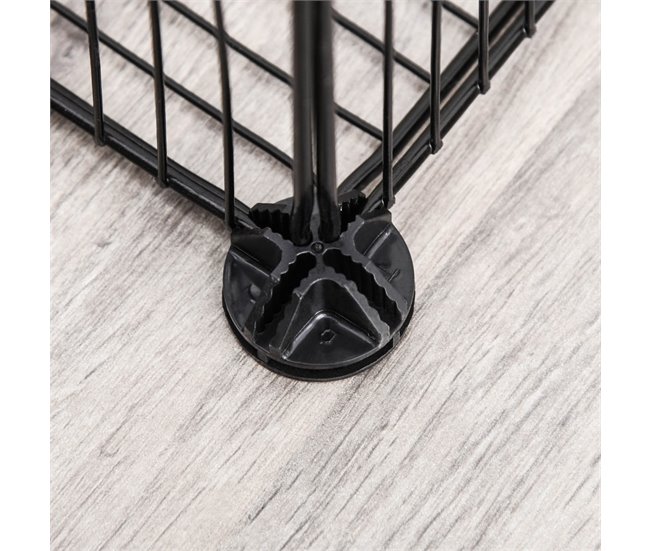 Recinto para Animais Metal, PP PawHut Preto