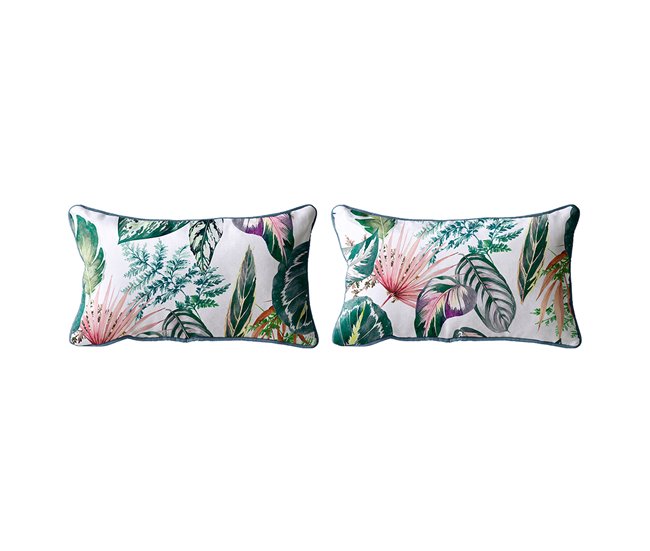 2 Capas de almofada 100% algodão TROPALM 