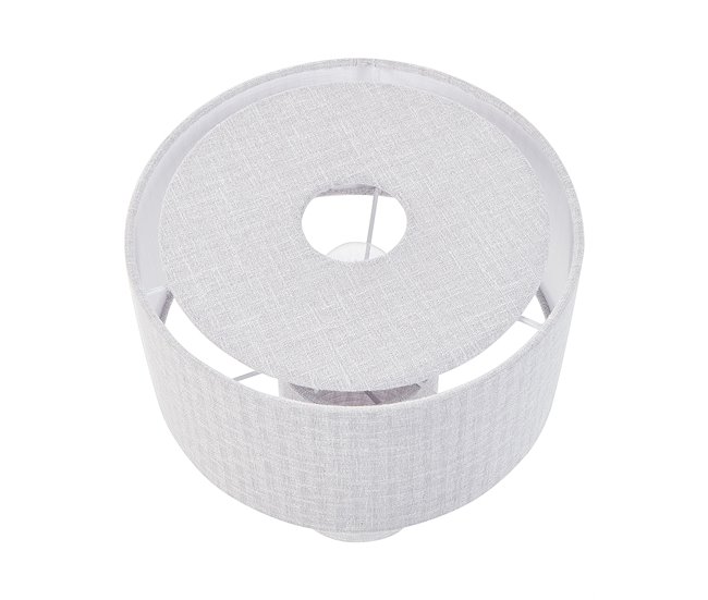 Beliani Candeeiro de mesa MALIPS Cinza Claro