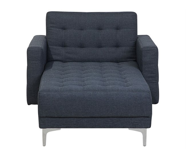 Beliani Chaise longue Poliéster ABERDEEN Castanho