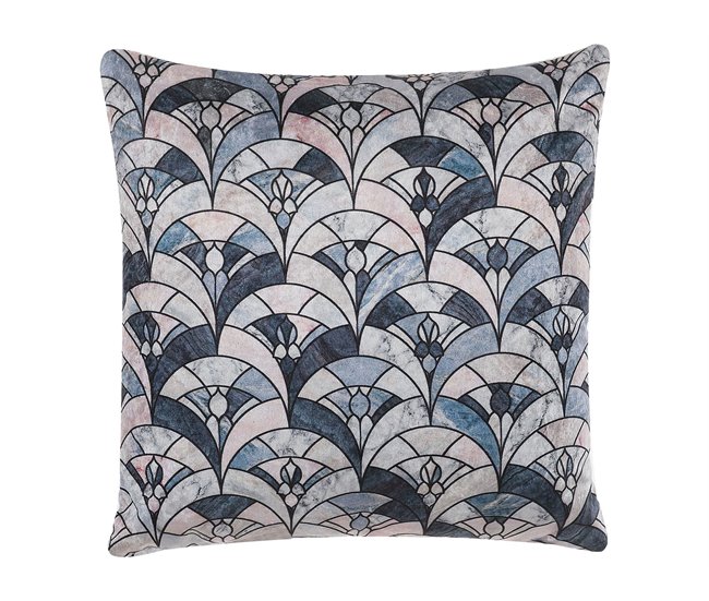 Beliani Almofada decorativa KOODAL Azul