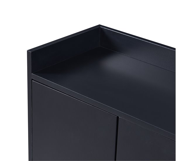 Aparador, portas, móveis de sala de jantar, sala de jantar 120 Preto