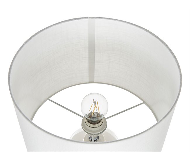 Beliani Candeeiro de mesa ANSEBA Branco