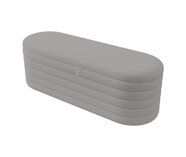 Bancos estofados 120x40 Cinza