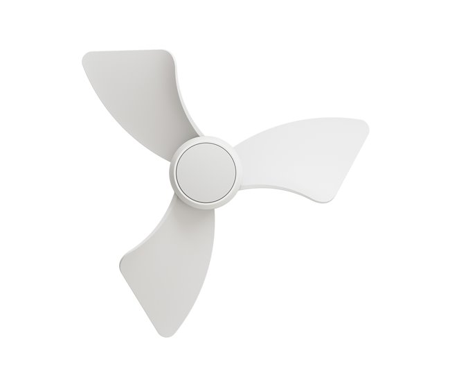 Ventoinha de teto ASHER com pás LED motor DC Branco