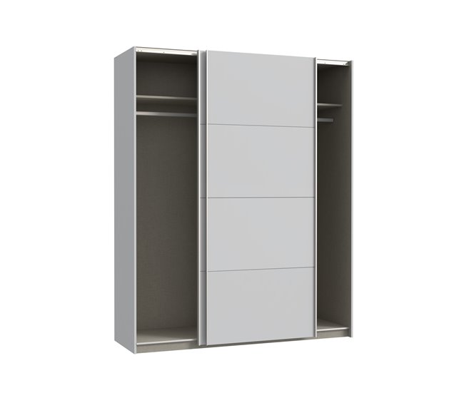 Roupeiro NEVADA portas deslizantes Cinza