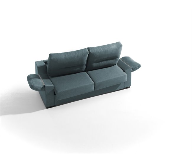 Sofá cama 3 lugares NIMBUS na cor bege Turquesa