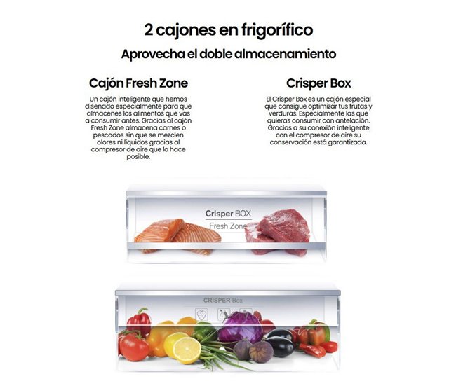 INFINITON Frigorifico Combinado FGC-345C20WEC, 330 l Branco