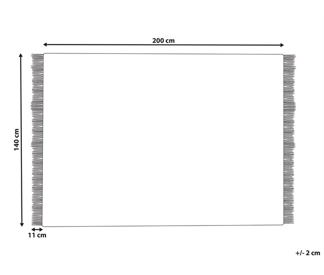 Beliani Entrelaçado YAZLIK 140x200 Bege
