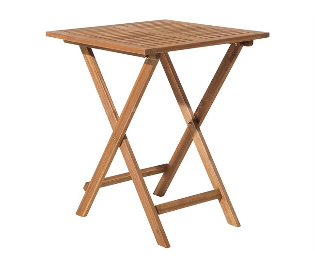 Beliani Conjunto bistrô FIJI Castanho