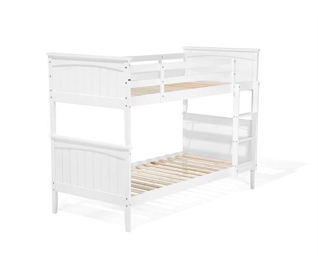Beliani Beliche Pinho ALBON 104x206 Branco