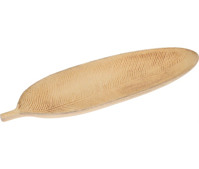 Bandeja LIMA com folha queimada 40x15 cm Laranja