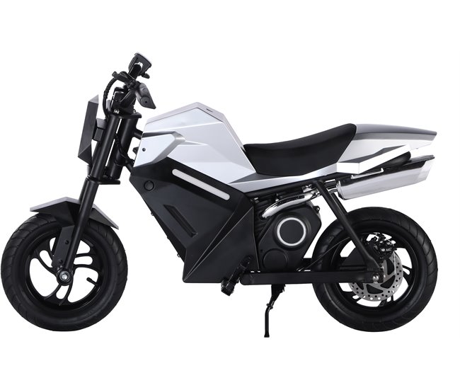 Motocicleta elétrica infantil de 250 W com 3 velocidades, LED Preto