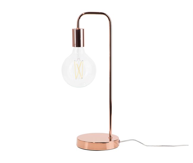 Beliani Lámpara de mesa SAVENA Cobre