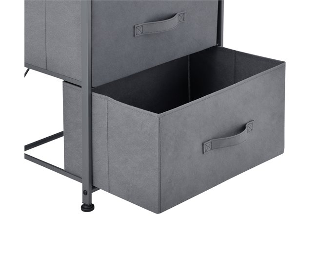 [pro.tec] Cómoda com 4 gavetas Metal e MDF Madeira