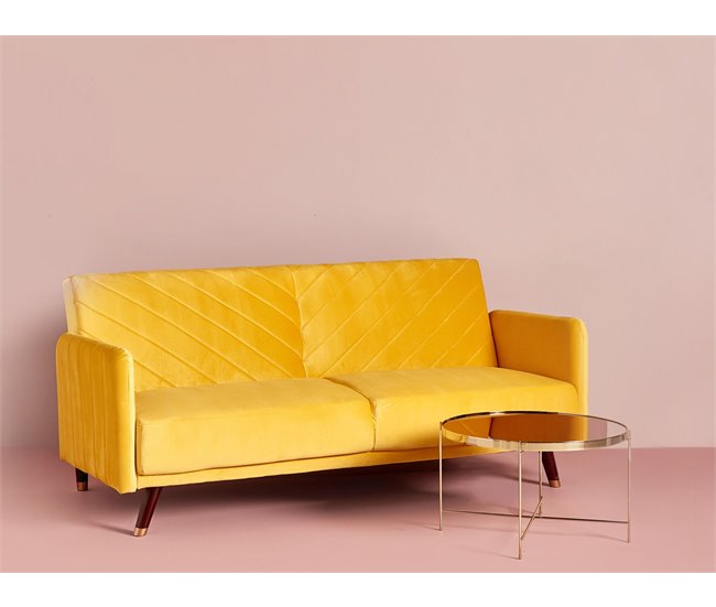 Beliani Mesa de apoio LUCEA 63x63 Dourado