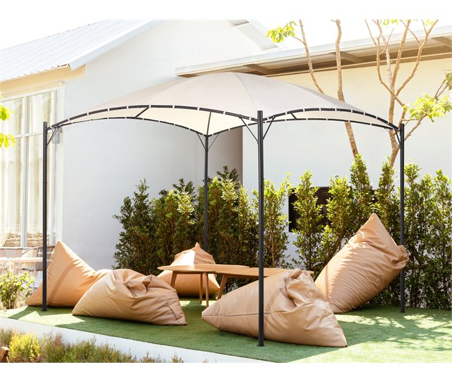 Beliani Pérgola de Jardim VOMERO 305x305 Bege