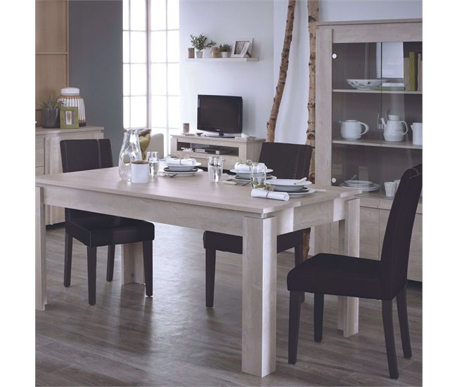 Pacote de 4 cadeiras de jantar Guevara Preto