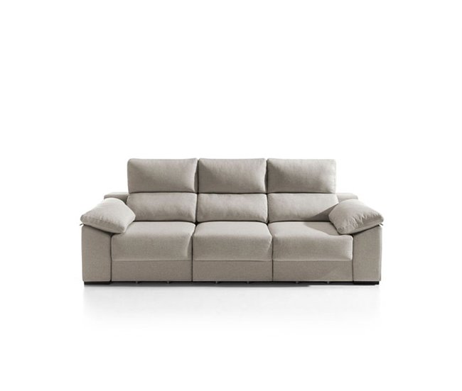 Sofá 3 lugares XL KLEE cor bege Cru